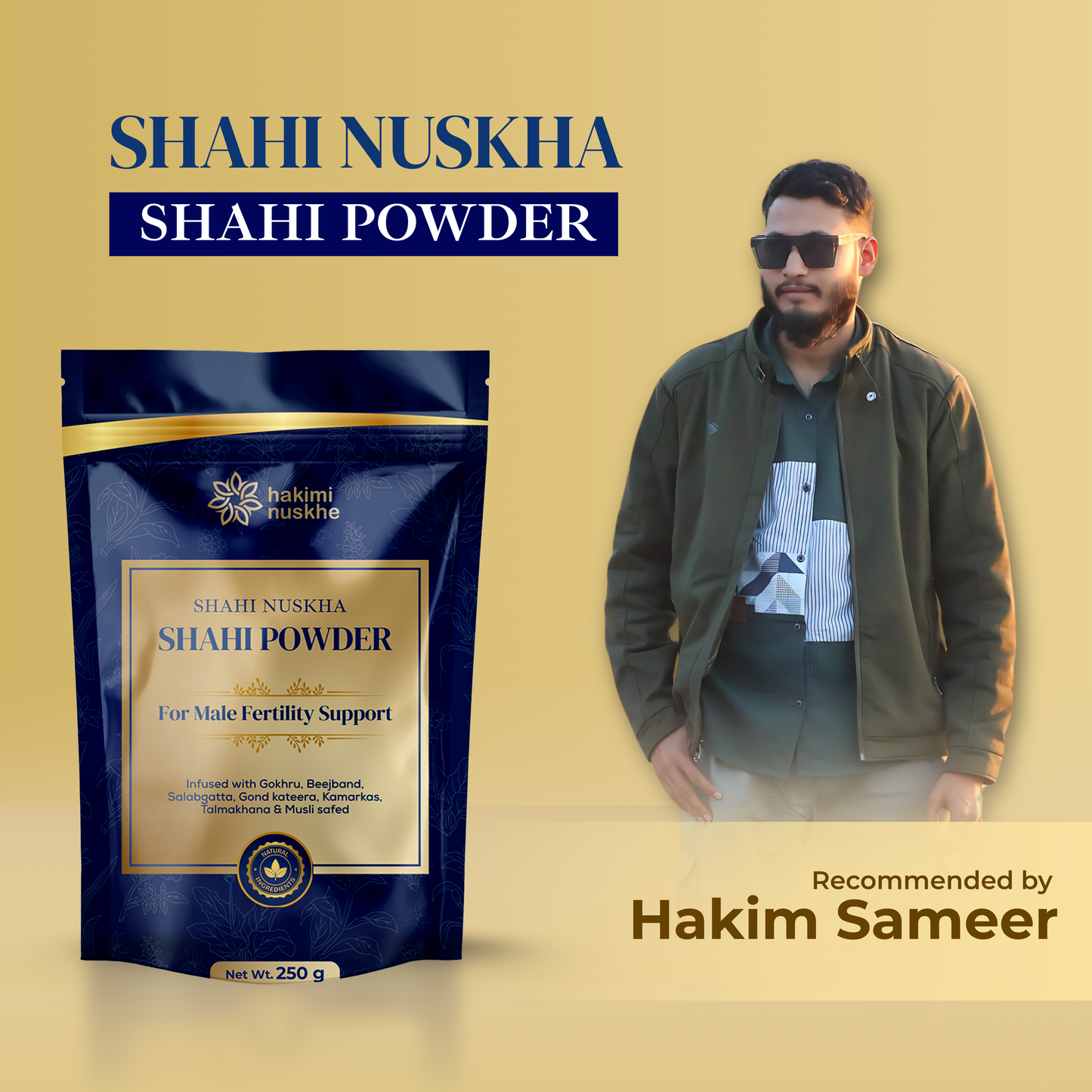 SHAHI NUSKHA – Shahi Powder by Sameer Hakimi | Powerful Herbal Remedy for Men's Health