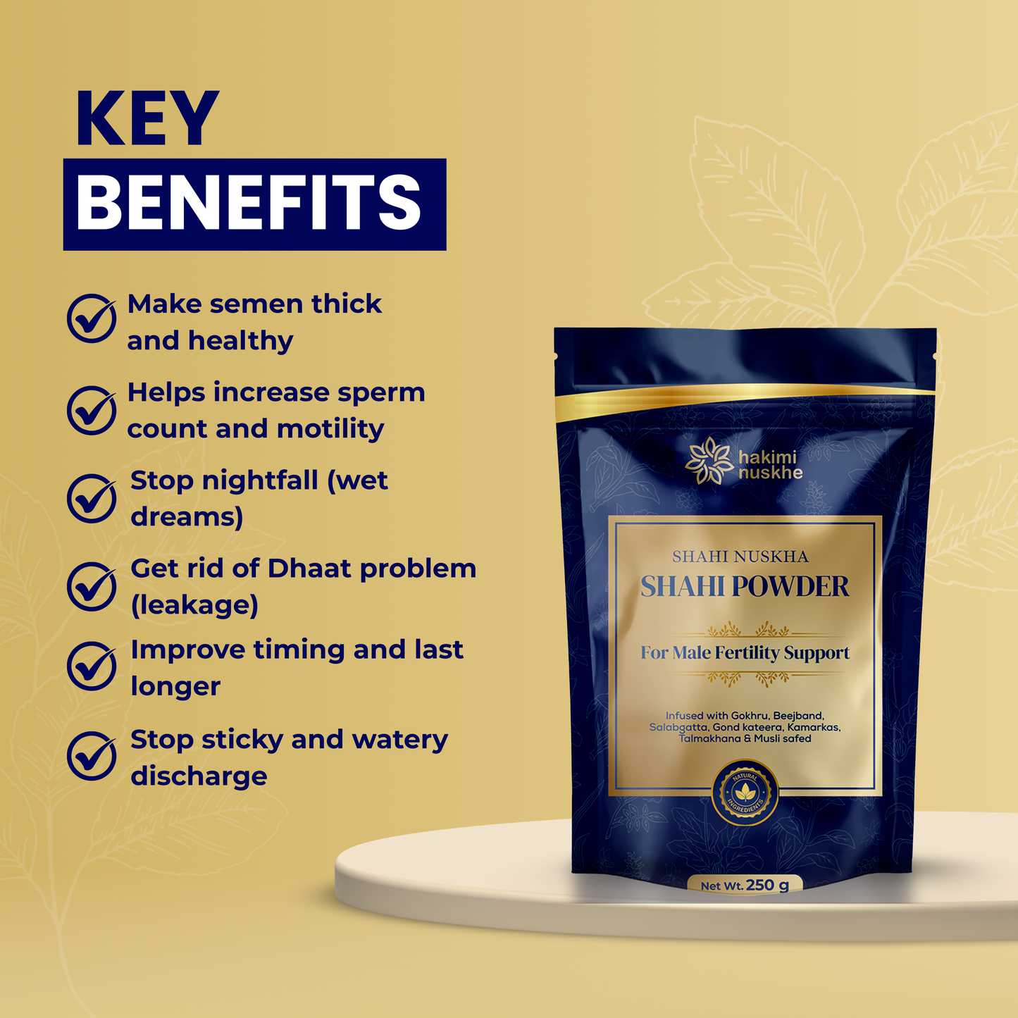 SHAHI NUSKHA – Shahi Powder by Sameer Hakimi | Powerful Herbal Remedy for Men's Health