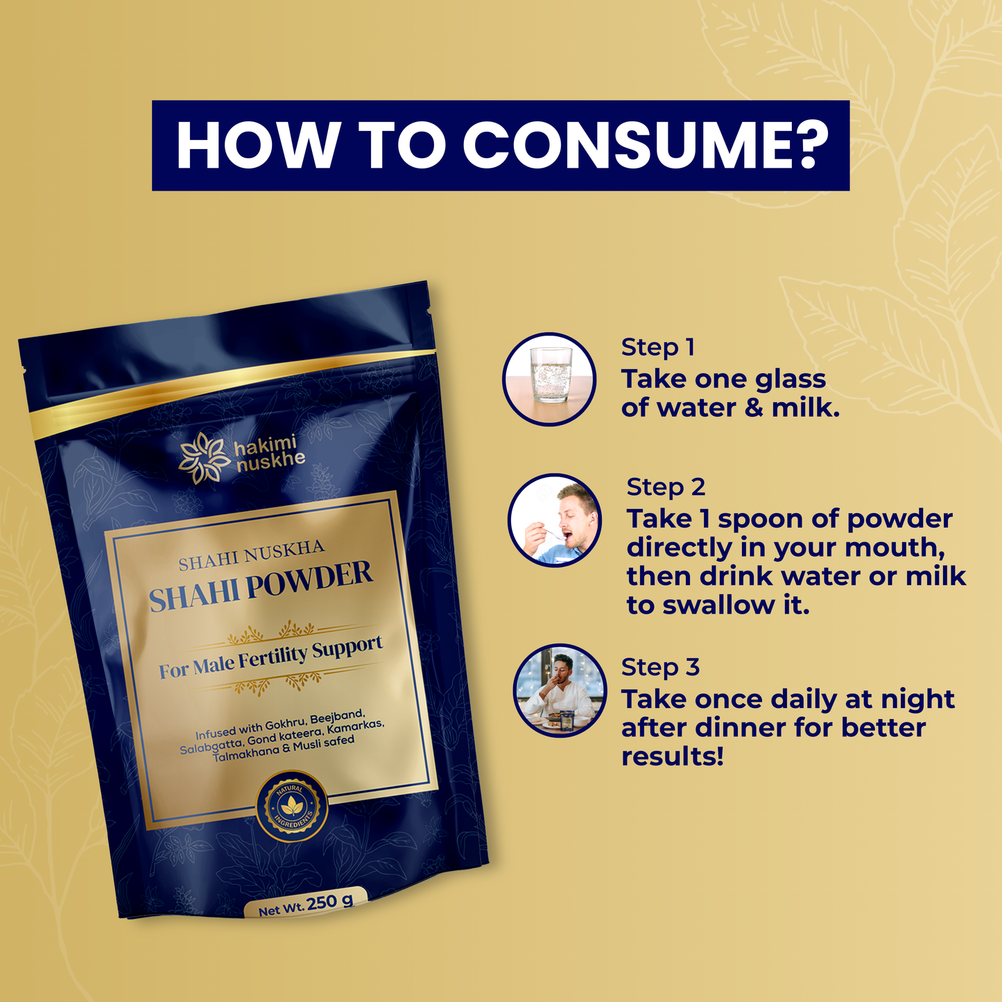 SHAHI NUSKHA – Shahi Powder by Sameer Hakimi | Powerful Herbal Remedy for Men's Health