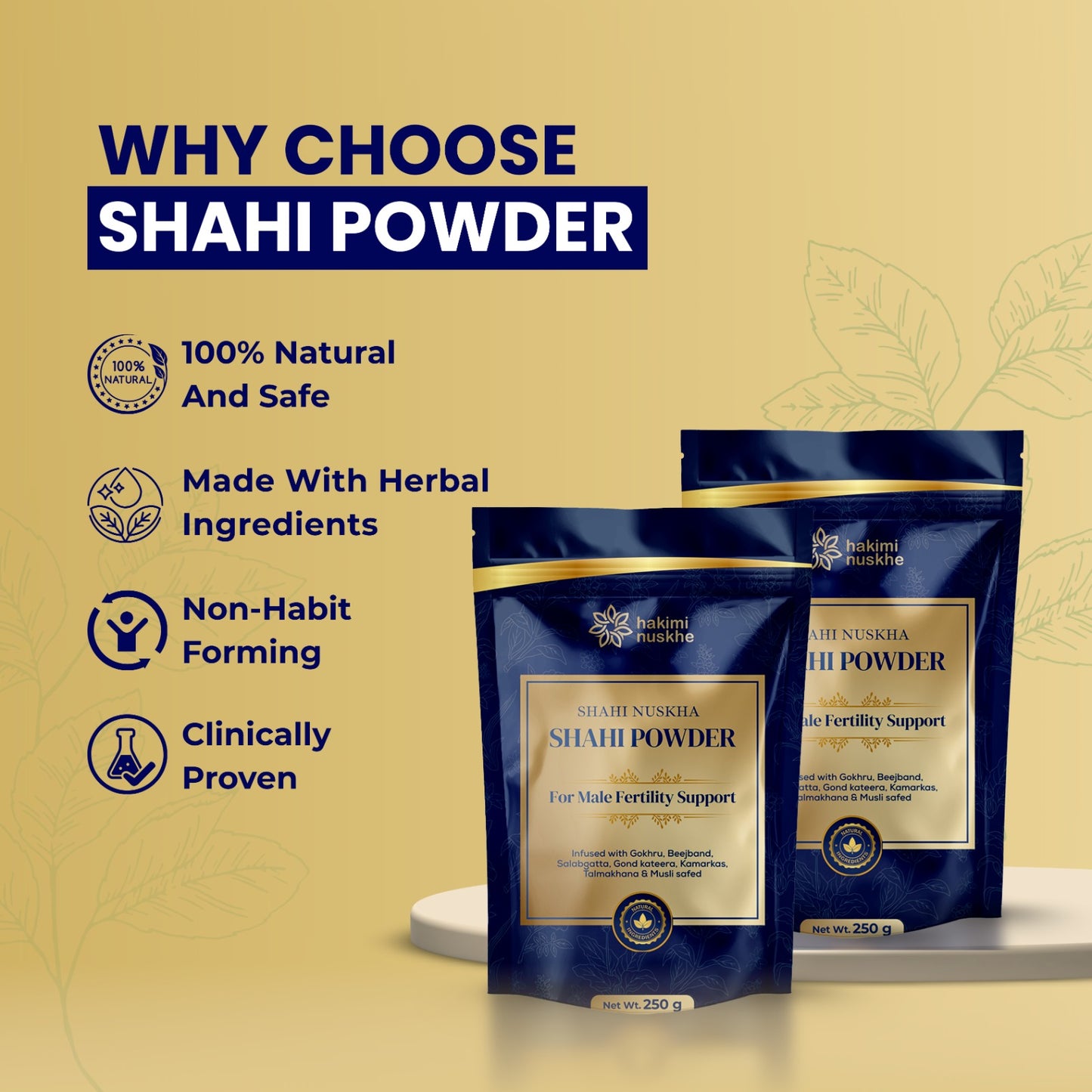 SHAHI NUSKHA – Shahi Powder by Sameer Hakimi | Powerful Herbal Remedy for Men's Health